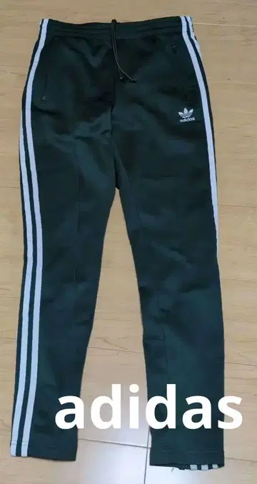 adidas 3라인 팬츠 다크 그린