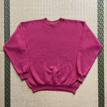 90s Hanes 맨투맨 핑크 무지 USA제