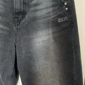 ASON アズオン　STONE DENIM BURMUDA PANTS 애즈온(ASON) STONE DENIM BURMUDA PANTS - 사이즈 & 후기 | 무신사