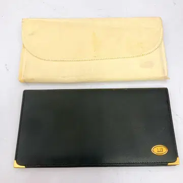 9SAM66 dunhill 던힐 장지갑 이단 접이식 블랙 가죽 새상품급