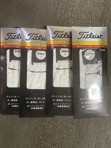 Titleist Super Grip 골프 그로브 24cm 4세트 오른손