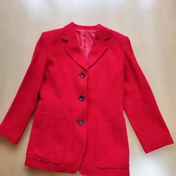 빨간색 테일러드 자켓 3버튼