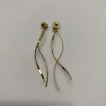 나데시코 스타일 교체용 백 캐치 웨이브 라인 골드 컬러