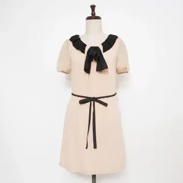 TO BE CHIC 쉬폰 리본 원피스 베이지 사이즈 40*FD1098