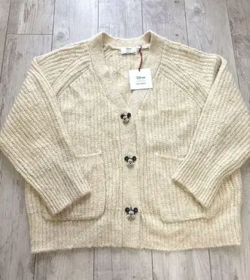 새상품 디즈니 마우지 니트 가디건 미키 free size