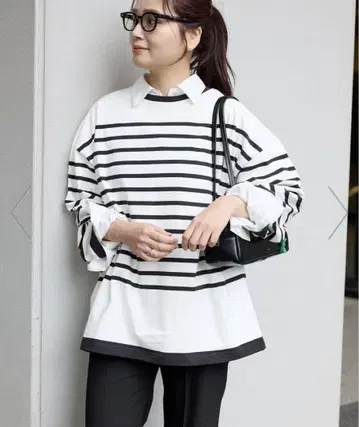 저널 스탠다드 코튼 보더 풀오버