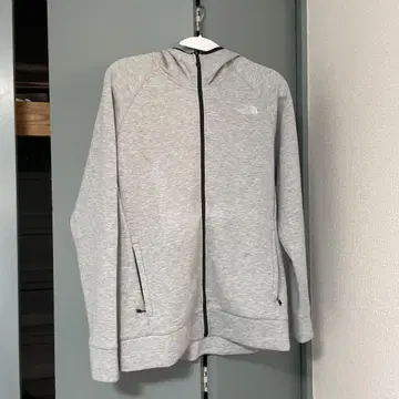 The North Face 그레이 풀 지퍼 후드티 상하의 세트