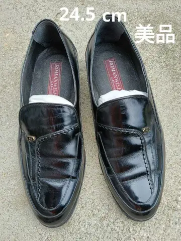 남성용 가죽 신발 블랙 새상품급 24.5