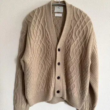 HERILL x Ron Herman 캐시미어 케이블 니트 가디건