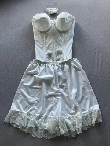 브라이덜 이너 상하의 세트 뷔스티에 플레어 팬츠