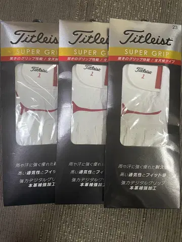 Titleist SUPER GRIP 골프 그로브 3세트 23cm 왼쪽