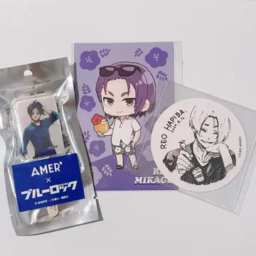 블루 록 미카게 레오 엽서 코스터 캔디 세트