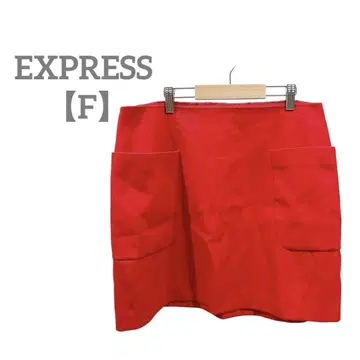 익명 배송 EXPRESS [ F ] 새상품급 미니 스커트 레드 빨간색
