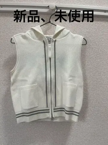 MATIN KIM 슬리브리스 니트