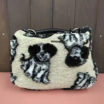 테레사 칸비 원숄더 백 강아지 패턴