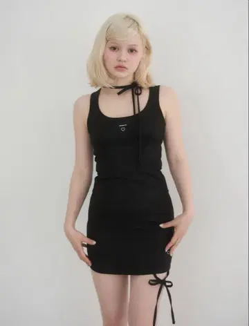 [ andmary ] Donna ribbon skirt set up