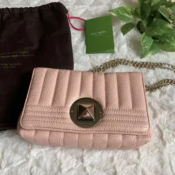 [컨디션 최상] Kate spade 핑크 퀼팅 체인 숄더백