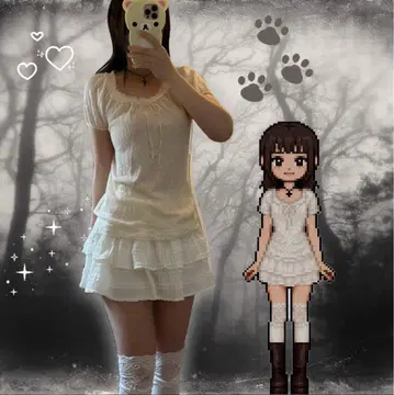 리즈리사 계열 레어 빈티지 페어리 그런지 발레코어 코켓코어