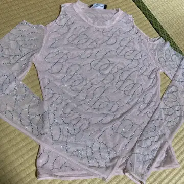 블루마린 큐빅 로고 탑 핑크 (리메이크)