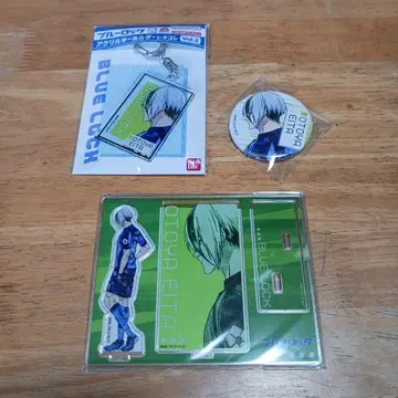 오토야 에이타 레타콜레 아크릴 스탠드 & 캔뱃지 & 키링 3종 블루 록