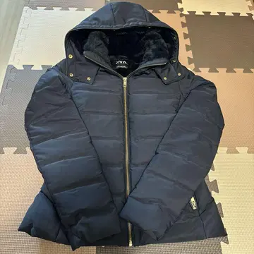 ZARA 다운 네이비