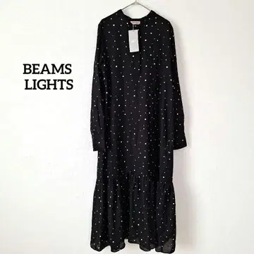 택 포함 새상품 빔즈 랜덤 도트 무늬 비에라 원피스 긴팔 롱 기장