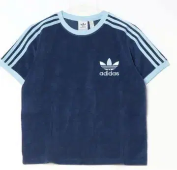 adidas 네이비 쓰리 스트라이프 반팔 T셔츠