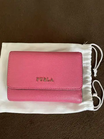 FURLA 접이식 지갑 핑크