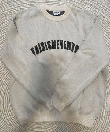 thisisneverthat 니트 트레이닝복 화이트