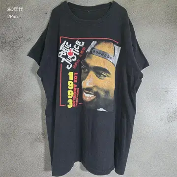 2Pac 90년대 구제 의류 T 래퍼 힙합 hiphop