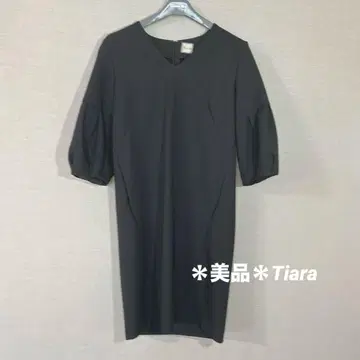 멜로즈 Tiara 티아라 퍼프 벌룬 슬리브 V넥 원피스