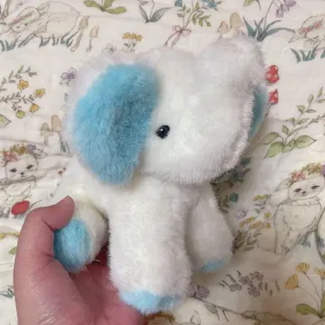 빈티지 코끼리 딸랑이 봉제 인형
