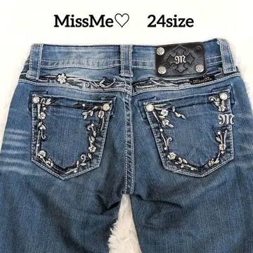 새상품급 미스미 스키니 데님 스터드 y2k 00s 헤이세이 갸루 24