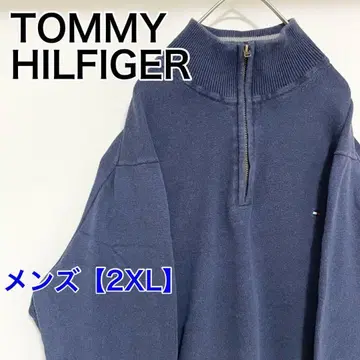 YAU25 타미힐피거 맨투맨 스웨터 [ 남성용 2XL ] 긴팔 네이비