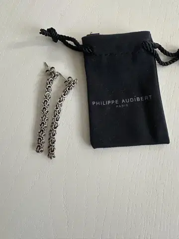 PHILIPPE AUDIBERT 실버 체인 귀걸이