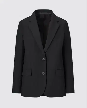 릴랙스 테일러드 자켓 블랙 유니클로 UNIQLO