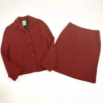 시빌라 셋업 수트 버블 울 상하의 사이즈 다름 레드 빨간색