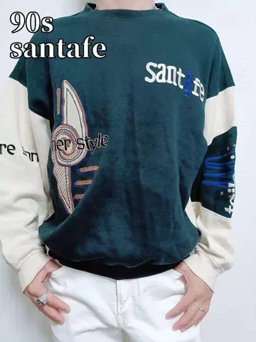 새상품급 레어 90s santafe 오버 사이즈 자수 트레이닝복