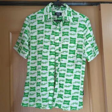 Hysteric Glamour 반팔 셔츠 M 그린 로고