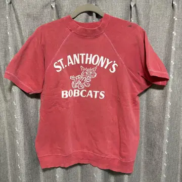 y092304 BOBCATS 티셔츠 두꺼운 원단 로고 빈티지