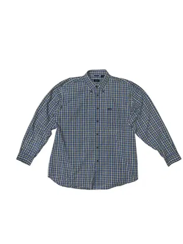 [ 구제 의류 ] IZOD 블루 계열 체크 긴팔 셔츠