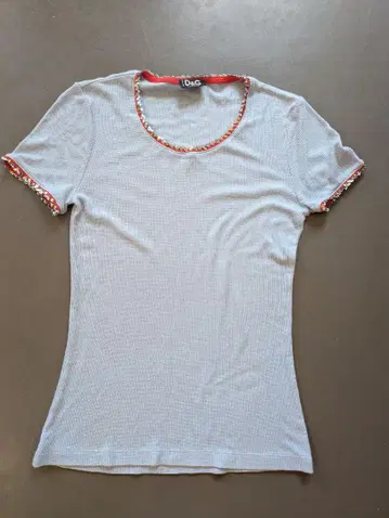 D&G 스카이블루 반팔 T셔츠