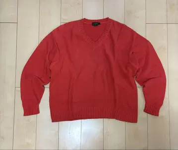 J.CREW 오렌지 V넥 스웨터 L 사이즈