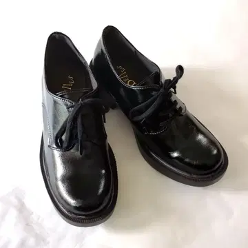 Belle BONNY 매니시 레이스업 슈즈 22cm 블랙