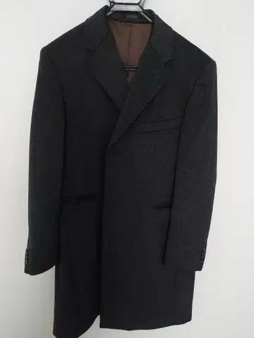 Suits Japan 다크 그레이 롱 코트