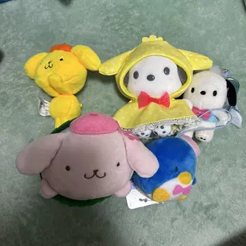 산리오 폼폼푸딩 포차코 턱시도샘 마스코트 묶음 판매