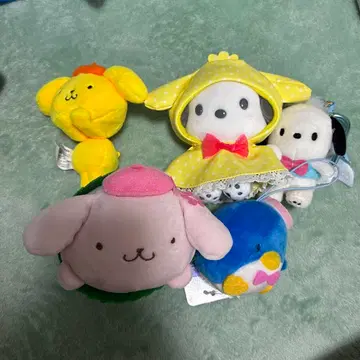 산리오 폼폼푸딩 포차코 턱시도샘 마스코트 묶음 판매