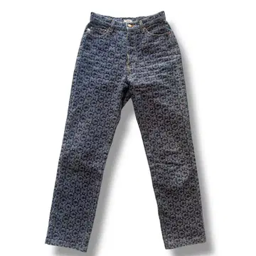 MCM 모노그램 디자인 데님 팬츠