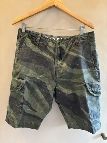카모플라쥬 카모플라 총무늬 카고 숏팬츠