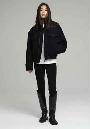 야노 미키코 uncrave 콜라보 블루종 자켓
